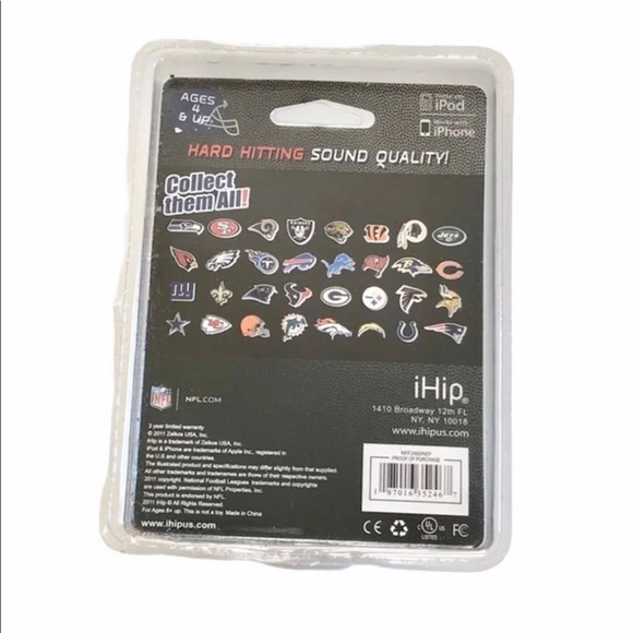New England Patriots IPhone/ IPod Earbuds/ Earphones - Picture 3 of 9